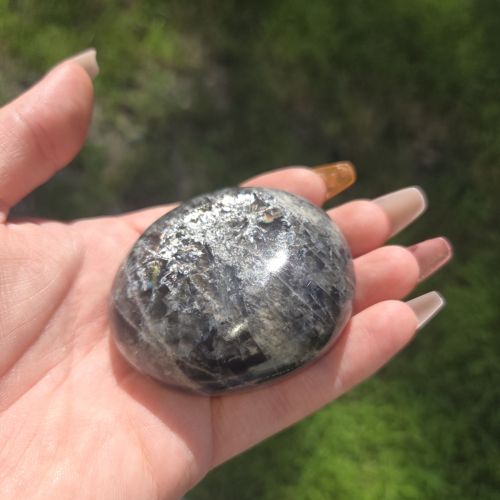 Black Moonstone Palmstone